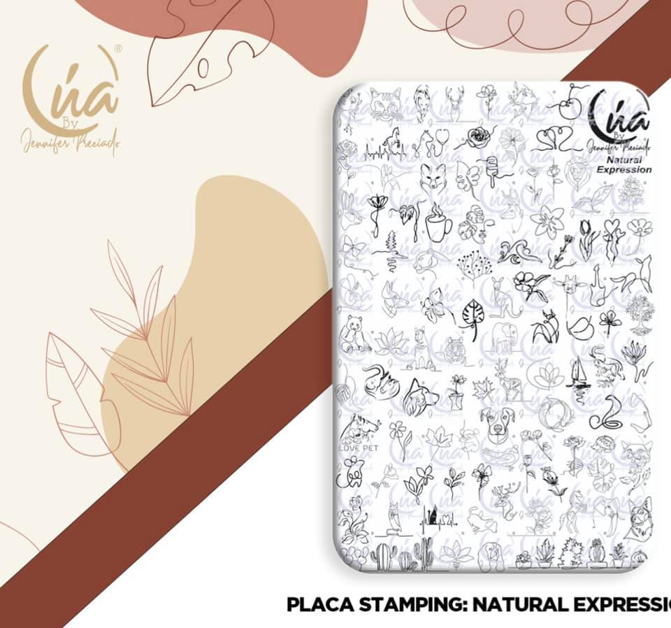 Placa Jumbo Stamping Natural  Expressions LÚA By Jennifer Preciado