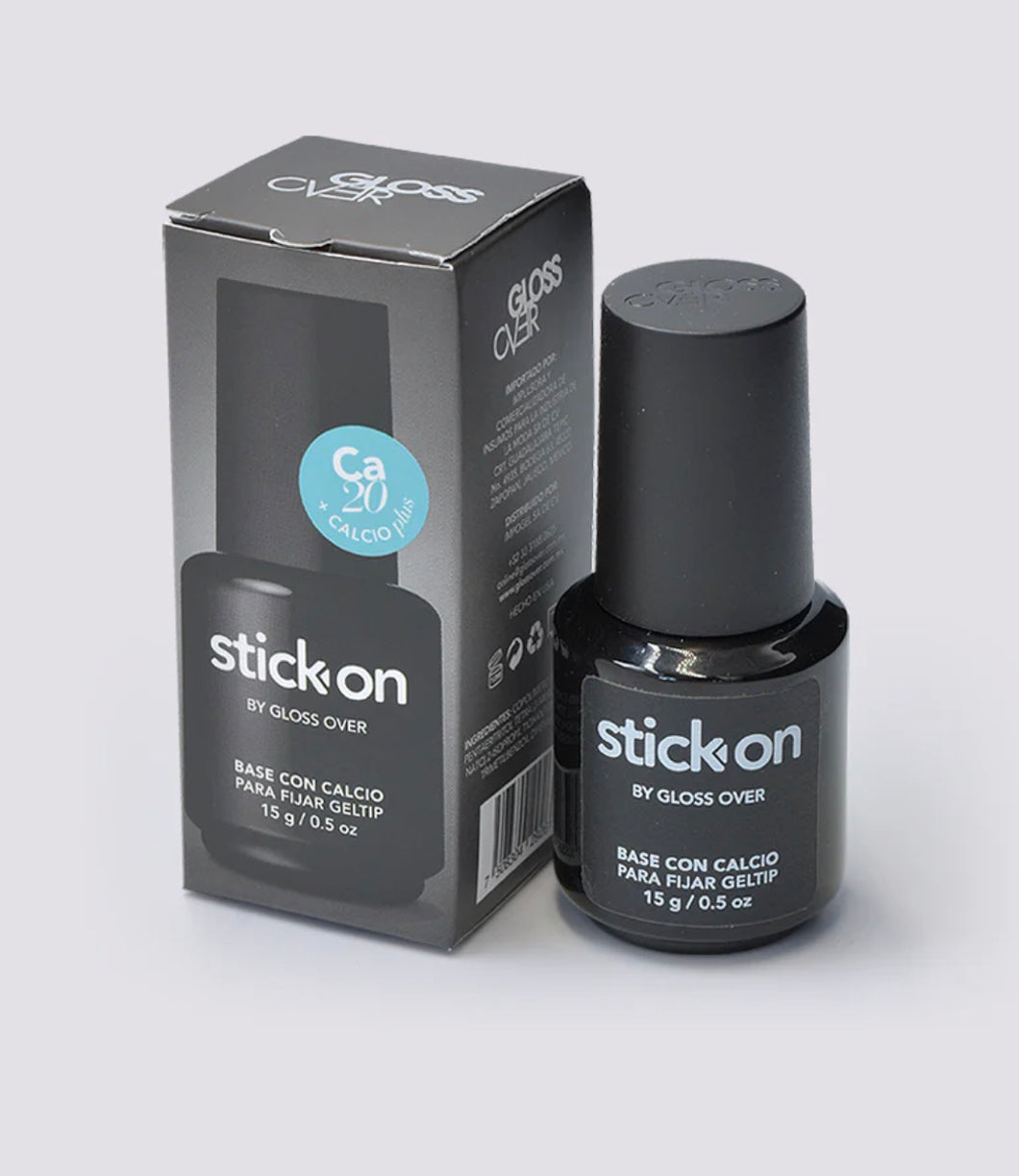 Gel Press Stick On + Calcio Para Press On / Soft Gel / Express / Fast Nail Gloss Over